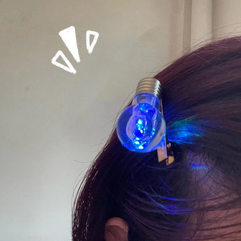 1Pcs New Lighted Bulb Shape Hair Clips Funny Luminous Hairpin Strange Creative Party Hairpins Girls Hair Accessories For Women
1Pcs New Lighted Bulb Shape Hair Clips Funny Luminous Hairpin Strange Creative Party Hairpins Girls Hair Accessories For Women