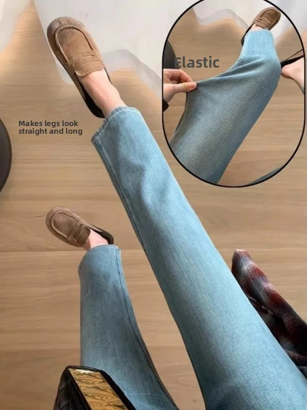 High Waist Straight Leg Jeans Women's Summer New Style Pear Shape Slimming Nine Tube French Bread Pants Cotton Stretch Denim
High Waist Straight Leg Jeans Women's Summer New Style Pear Shape Slimming Nine Tube French Bread Pants Cotton Stretch Denim
