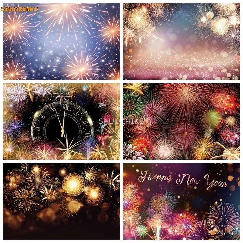 Happy 2025 New Year Backdrop for Photography Glitter Fireworks Balloons Champagne Photocall New Year Party Background Decor
Happy 2025 New Year Backdrop for Photography Glitter Fireworks Balloons Champagne Photocall New Year Party Background Decor