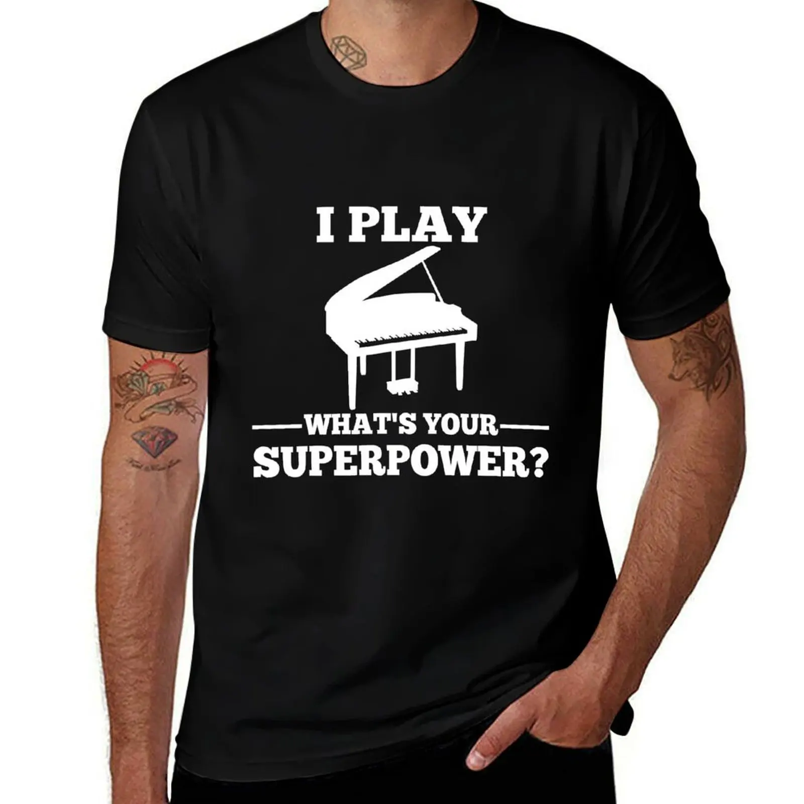 I play piano, what is your super power T-Shirt man graphic t shirt T-Shirt
I play piano, what is your super power T-Shirt man graphic t shirt T-Shirt