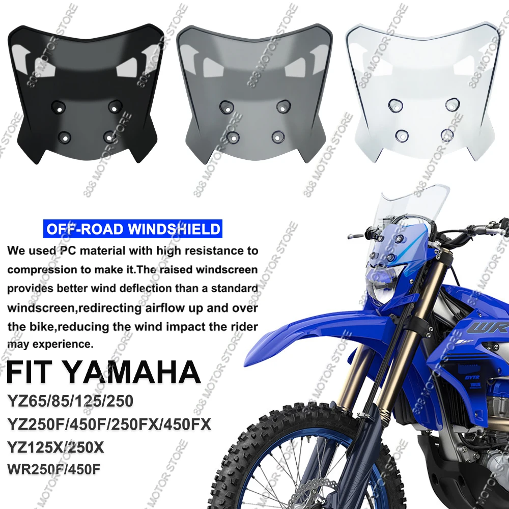 Универсальный ветровой экран/экран-накладка для мотоциклов Yamaha YZ65, 85, 125, 125X, 250, 250X, 250F, 450F, 450FX, WR250F
Универсальный ветровой экран/экран-накладка для мотоциклов Yamaha YZ65, 85, 125, 125X, 250, 250X, 250F, 450F, 450FX, WR250F