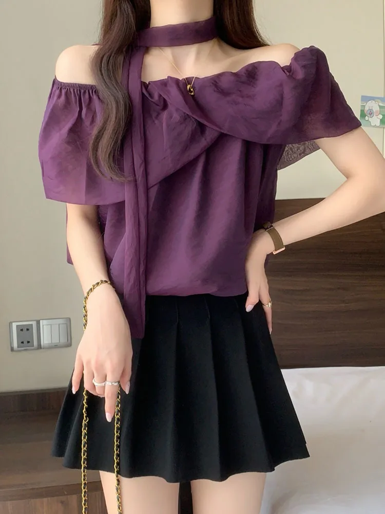 Office Lady Blouses Women Sweet Girls Chic Loose Summer 2024 Gentle Slash Neck Ruffles Off Shoulderatch Daily Casual
Office Lady Blouses Women Sweet Girls Chic Loose Summer 2024 Gentle Slash Neck Ruffles Off Shoulderatch Daily Casual