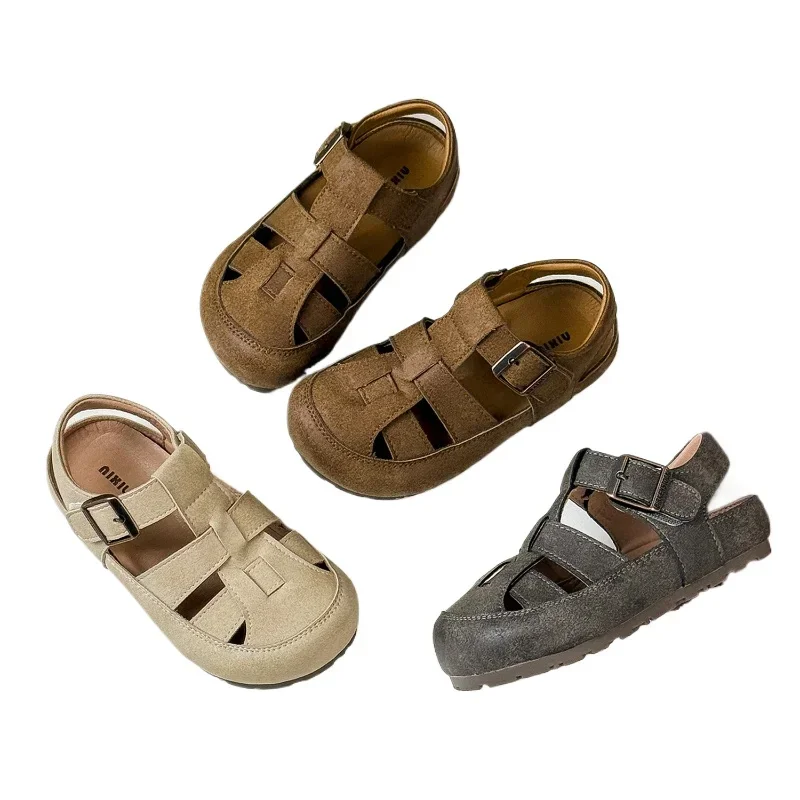 Summer Children Boy Girls Microfiber Weaving Anti-kick Wrapped Toe Breathable Sports Sandals Kids Toddler Soft Flats Beach Shoes
Summer Children Boy Girls Microfiber Weaving Anti-kick Wrapped Toe Breathable Sports Sandals Kids Toddler Soft Flats Beach Shoes