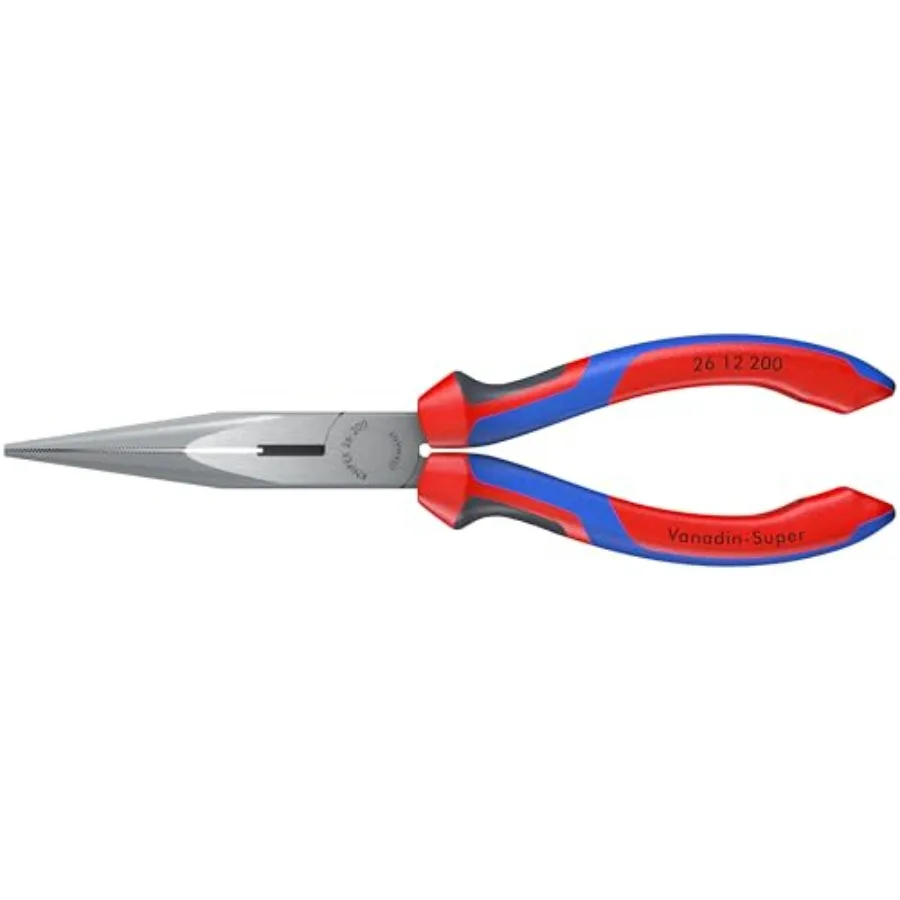 Tools - Long Nose Pliers With Cutter Multi-Component 2612200 Multi-Colour 8 inches
Tools - Long Nose Pliers With Cutter Multi-Component 2612200 Multi-Colour 8 inches