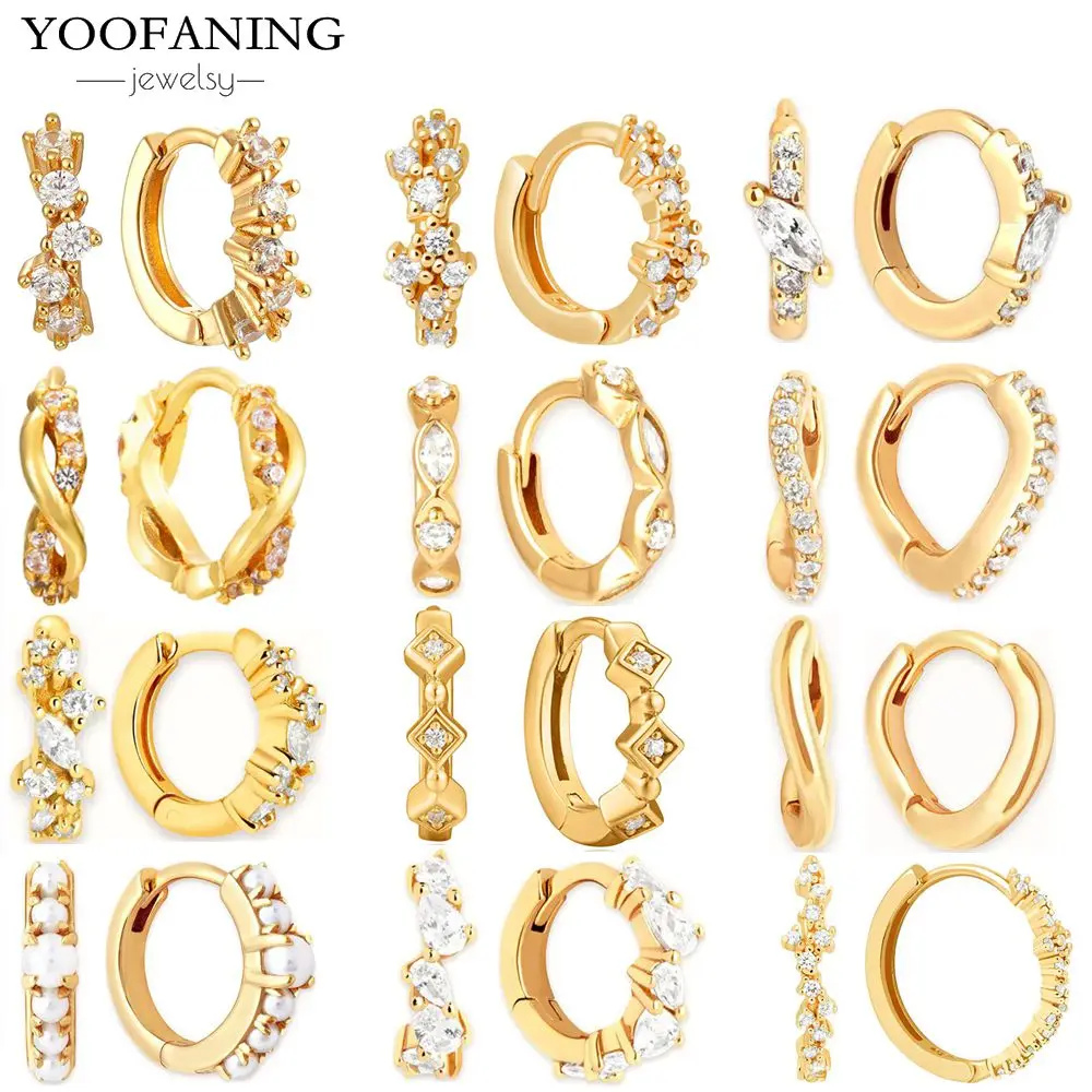 925 Sterling Silver Ear Needle Exquisite Luxury Gold Hoop Earring White Zircon Accessories Women Earring Jewelrys Wedding Party
925 Sterling Silver Ear Needle Exquisite Luxury Gold Hoop Earring White Zircon Accessories Women Earring Jewelrys Wedding Party