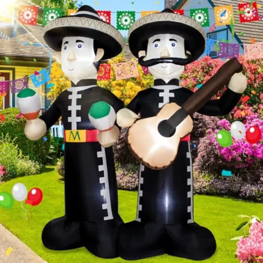 6FT Cinco de Mayo Inflatable Mariachi with LED Lights - Outdoor/Indoor Blow Up Decor for Mexican Fiesta, Halloween, Holiday Par
6FT Cinco de Mayo Inflatable Mariachi with LED Lights - Outdoor/Indoor Blow Up Decor for Mexican Fiesta, Halloween, Holiday Par