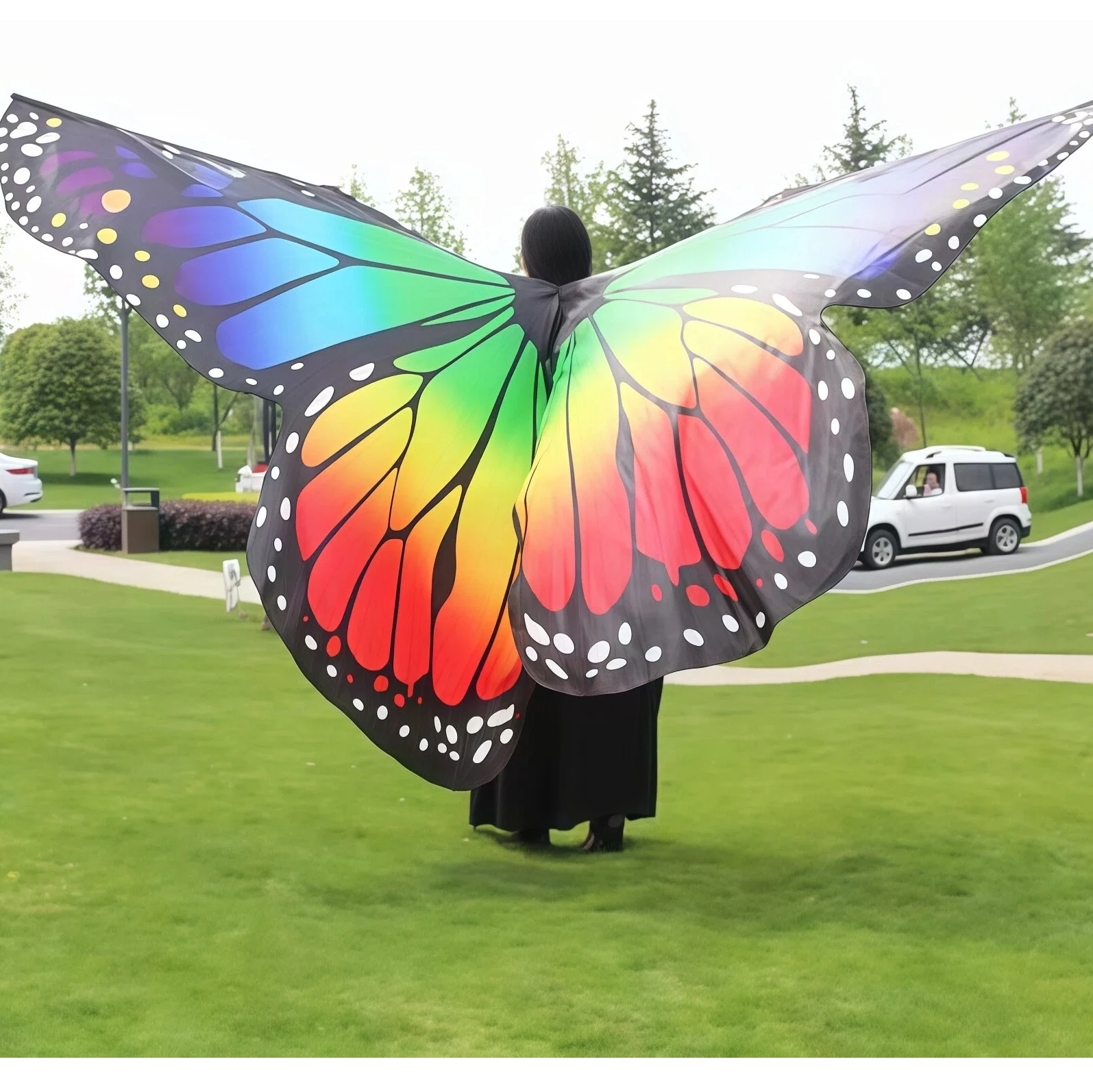 Belly Dance Props Butterfly Wings Adult 360-degree Large Butterfly Wings Multi-color Dance Props Chiffon Color can be customize
Belly Dance Props Butterfly Wings Adult 360-degree Large Butterfly Wings Multi-color Dance Props Chiffon Color can be customize