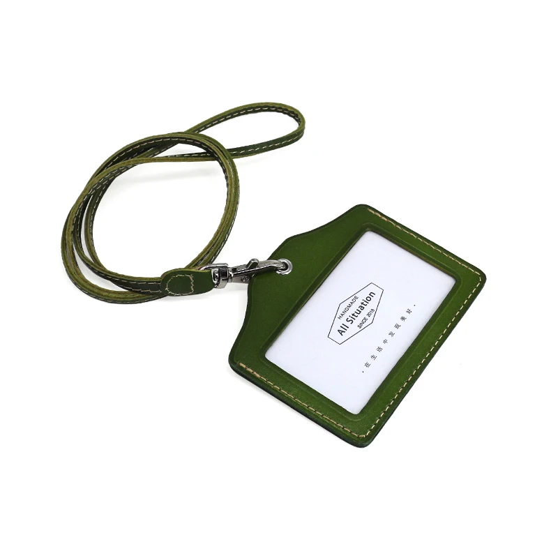 ID Badge Holders Vegetable Tanned Leather Cowhide with Neck Lanyard Formal Staff Office Worker Supplies ID Card Cover
ID Badge Holders Vegetable Tanned Leather Cowhide with Neck Lanyard Formal Staff Office Worker Supplies ID Card Cover