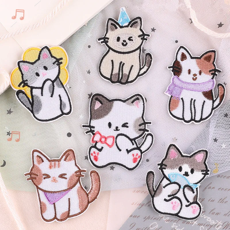 Cartoon Cute Cat Stick-On Embroidered Patches Little Cat Patch for DIY Jeans Clothing Bags Jackets Caps Shoes Dresses
Cartoon Cute Cat Stick-On Embroidered Patches Little Cat Patch for DIY Jeans Clothing Bags Jackets Caps Shoes Dresses