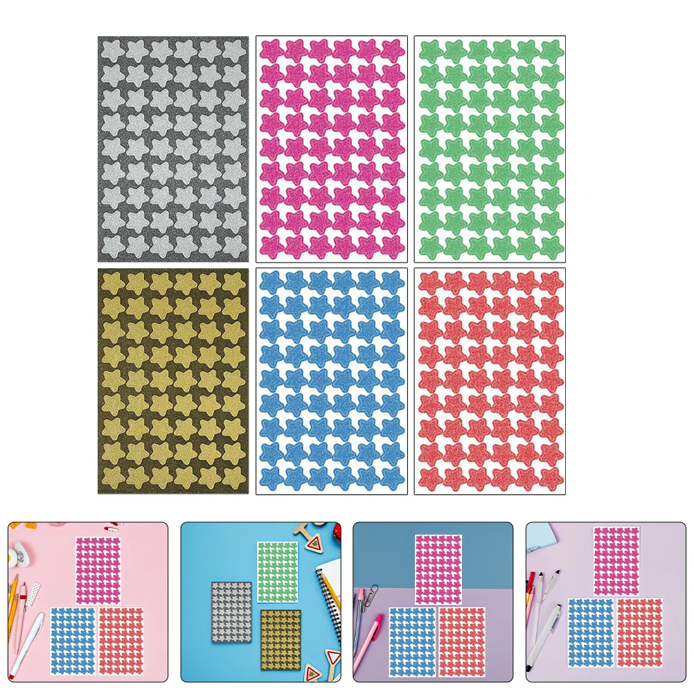 6 Sheets Colorful Glitter Star Stickers Self-Adhesive Reward Stars for Classroom Behavior Charts Scrapbooking Small Reward
6 Sheets Colorful Glitter Star Stickers Self-Adhesive Reward Stars for Classroom Behavior Charts Scrapbooking Small Reward