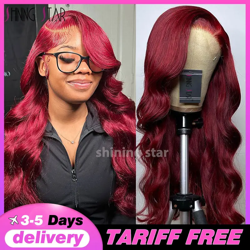99J 13X4 13X6 Lace Frontal Wig Human Hair Pre Plucked Burgundy 180 Density Burgundy Wig Body Wave Lace Front Wig Human Hair Wigs
99J 13X4 13X6 Lace Frontal Wig Human Hair Pre Plucked Burgundy 180 Density Burgundy Wig Body Wave Lace Front Wig Human Hair Wigs