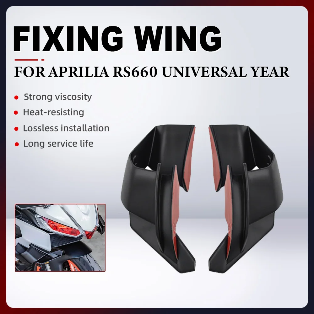 For Aprilia RS660 Universal Year Motorcycle Front Aerodynamic Fixed Wing Spoiler Fairing Side Winglet Windshield Wing Aileron
For Aprilia RS660 Universal Year Motorcycle Front Aerodynamic Fixed Wing Spoiler Fairing Side Winglet Windshield Wing Aileron