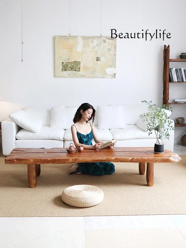 Wabi Sandy Wind Solid Wood Coffee Table Log Living Room Design Low Table Homestay Japanese Tatami Tea Table
Wabi Sandy Wind Solid Wood Coffee Table Log Living Room Design Low Table Homestay Japanese Tatami Tea Table