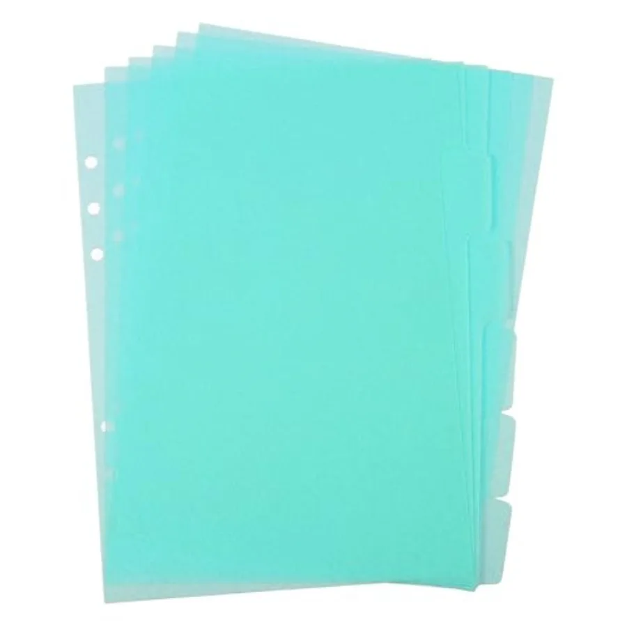 6 Pcs A5 Binder Dividers, 6 Holes Clear Binder Divider Index with Tabs Insertable Plastic Index Divider Sheets for Binders Note
6 Pcs A5 Binder Dividers, 6 Holes Clear Binder Divider Index with Tabs Insertable Plastic Index Divider Sheets for Binders Note