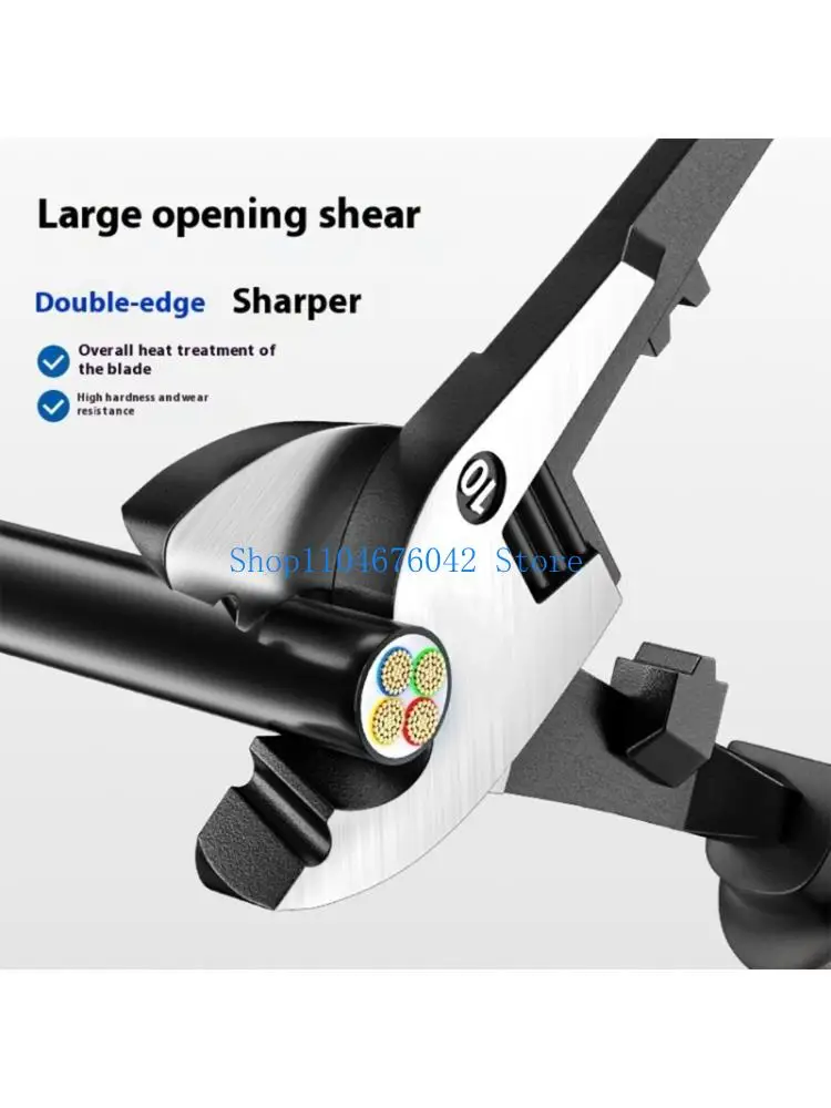 652F Professional Cable Shear Tool Nonslip Handle Steel Construction Cable Cutter
652F Professional Cable Shear Tool Nonslip Handle Steel Construction Cable Cutter