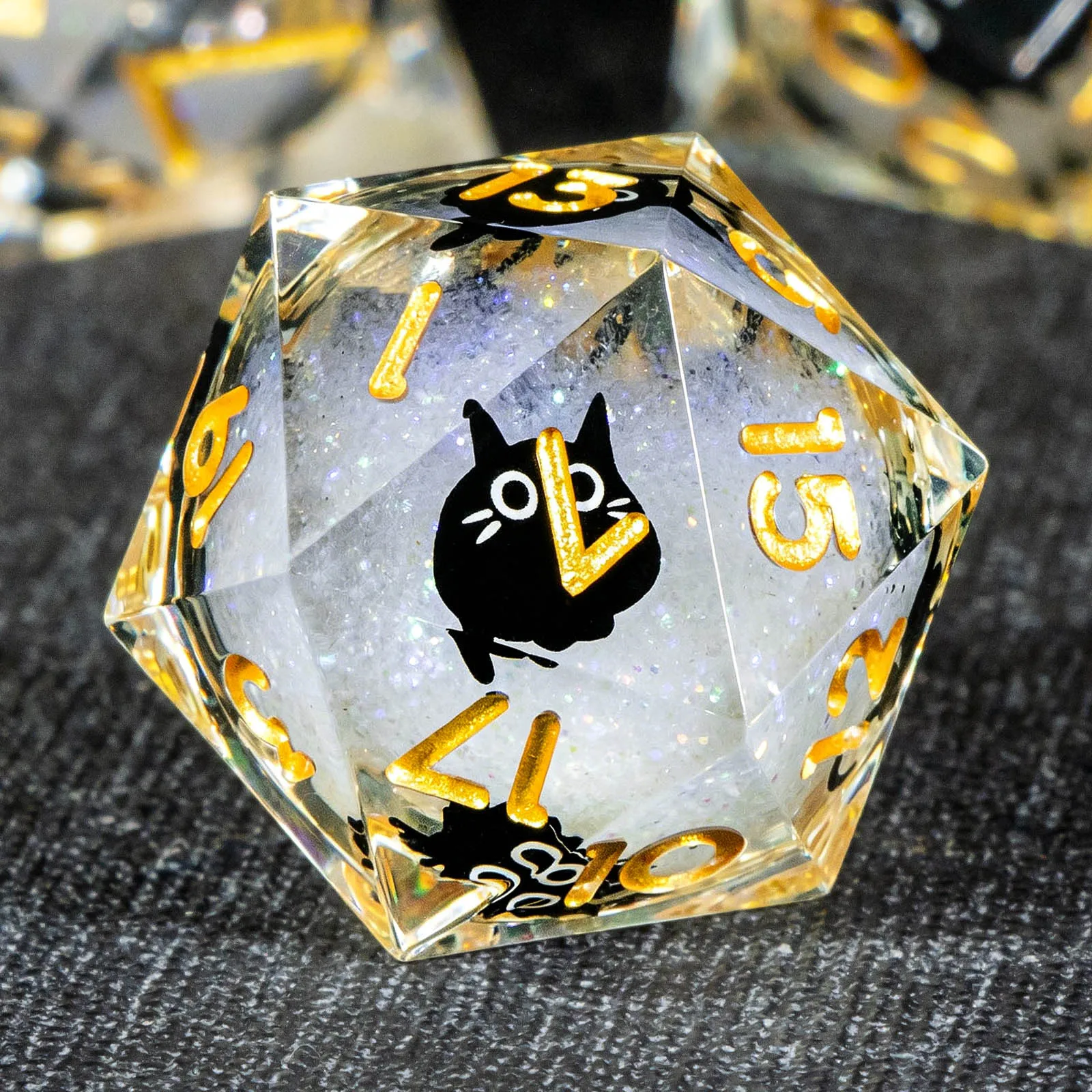 Cat Liquid Core DND Dice Set, Sharp Edged D&D Dice Set, Resin Polyhedral Dice Set for Dungeons and Dragons, Role Playing Game
Cat Liquid Core DND Dice Set, Sharp Edged D&D Dice Set, Resin Polyhedral Dice Set for Dungeons and Dragons, Role Playing Game
