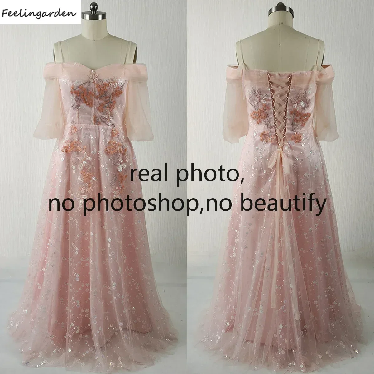 Feelingarden индивидуальное вечернее платье Real PHoto с розовыми аппликациями и открытыми плечами длиной до пола, трапециевидное вечернее платье больших размеров
Feelingarden индивидуальное вечернее платье Real PHoto с розовыми аппликациями и открытыми плечами длиной до пола, трапециевидное вечернее платье больших размеров