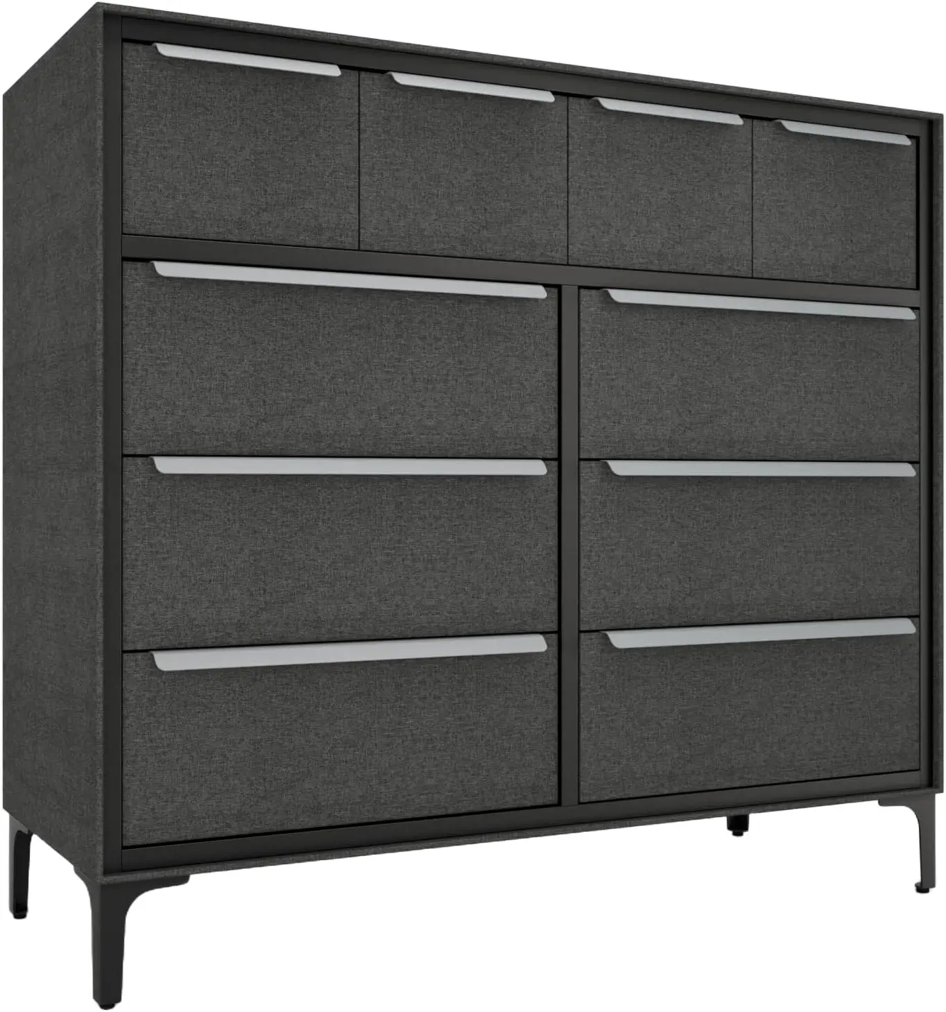 Naima 10-Drawer Premium Fabric Dresser – Strong Metal Frame, Sag-Proof Drawers with Sleek Metal Handles, Durable Bedroom & H
Naima 10-Drawer Premium Fabric Dresser – Strong Metal Frame, Sag-Proof Drawers with Sleek Metal Handles, Durable Bedroom & H