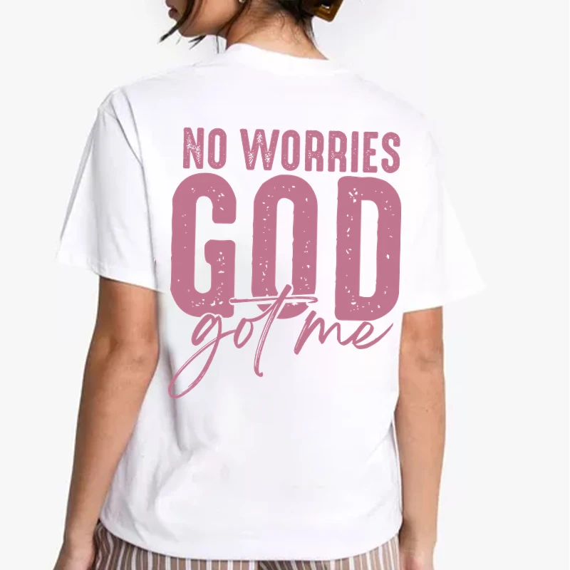 Unafraid No Worries God Got Me Christian Faith Print T-Shirts Women Short Sleeve Round Neck Tee Bible Verses Jesus Men Tshirt
Unafraid No Worries God Got Me Christian Faith Print T-Shirts Women Short Sleeve Round Neck Tee Bible Verses Jesus Men Tshirt