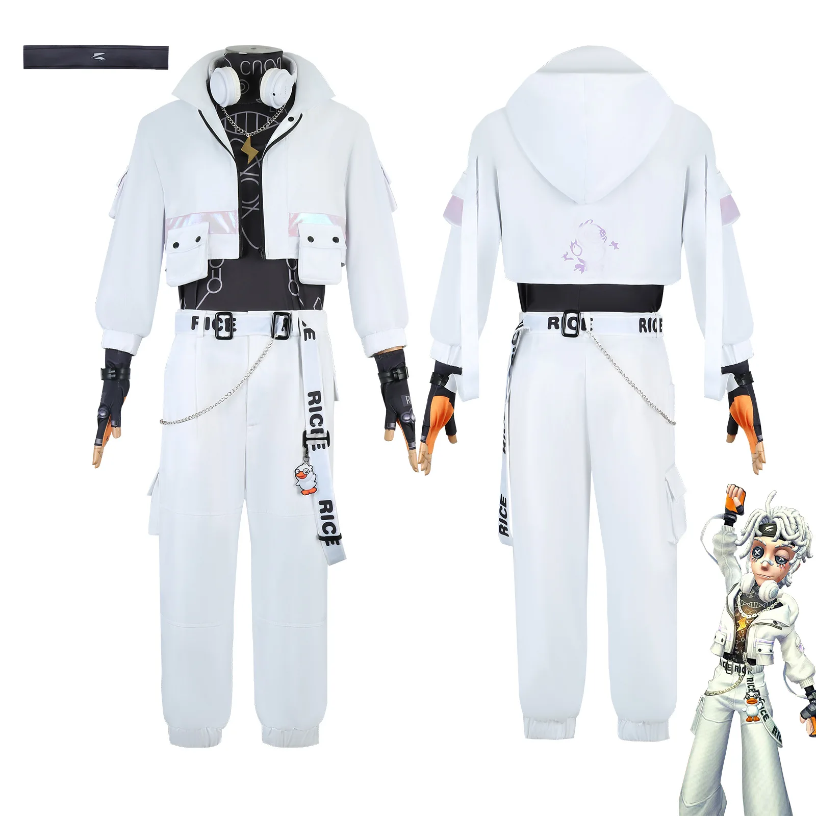 Game Identity V Prisoner Luca Balsa Rice Halloween Cosplay Costume Silver-white Clothes Headband Full Set Halloween costume 2026
Game Identity V Prisoner Luca Balsa Rice Halloween Cosplay Costume Silver-white Clothes Headband Full Set Halloween costume 2026
