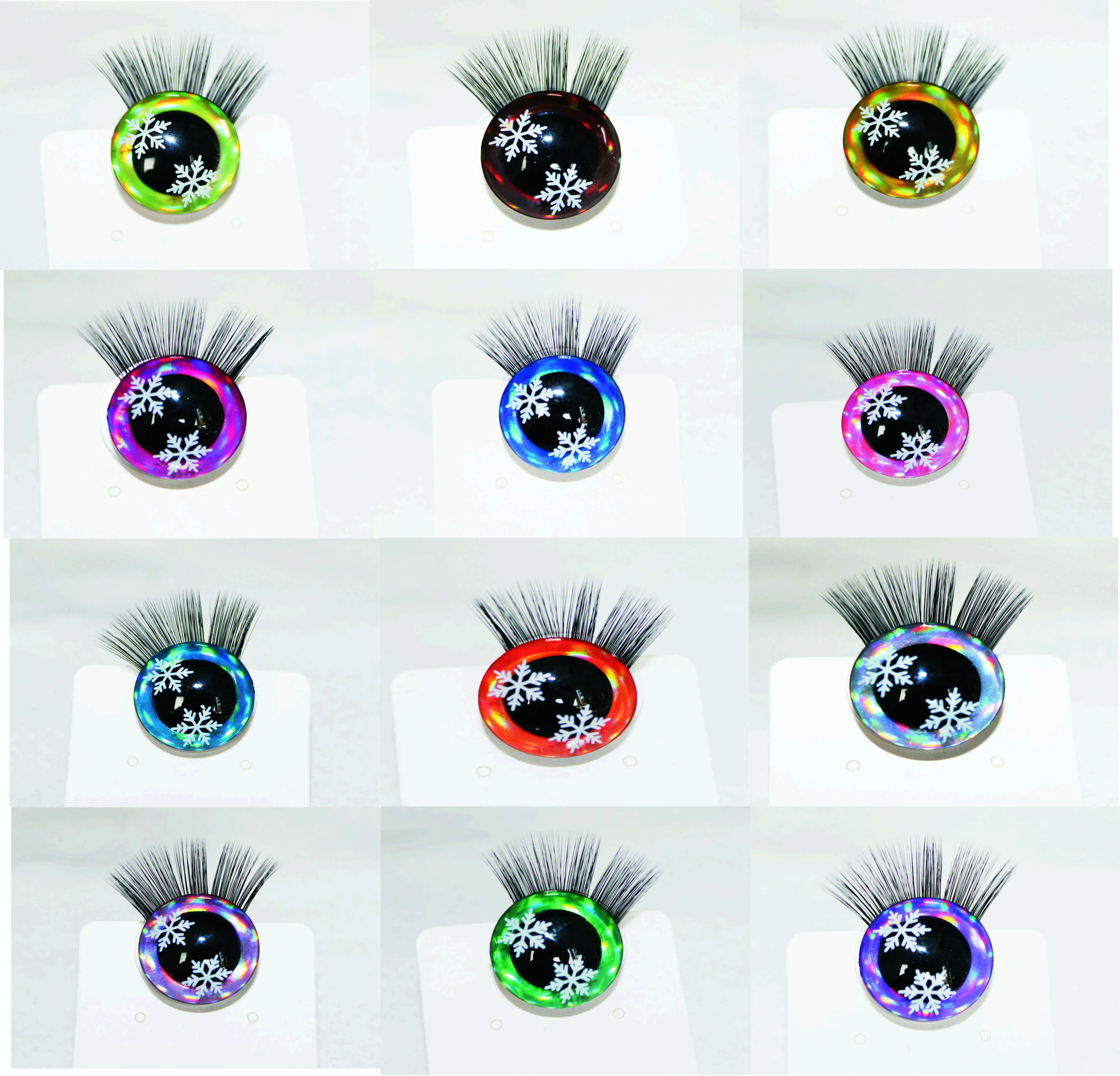 20pcs/lot new 9mm 12 14 16 18 20 25 30mm clear 3D snow eyes glitter safety toy snow Doll eyes with black eyelash tray-D12
20pcs/lot new 9mm 12 14 16 18 20 25 30mm clear 3D snow eyes glitter safety toy snow Doll eyes with black eyelash tray-D12
