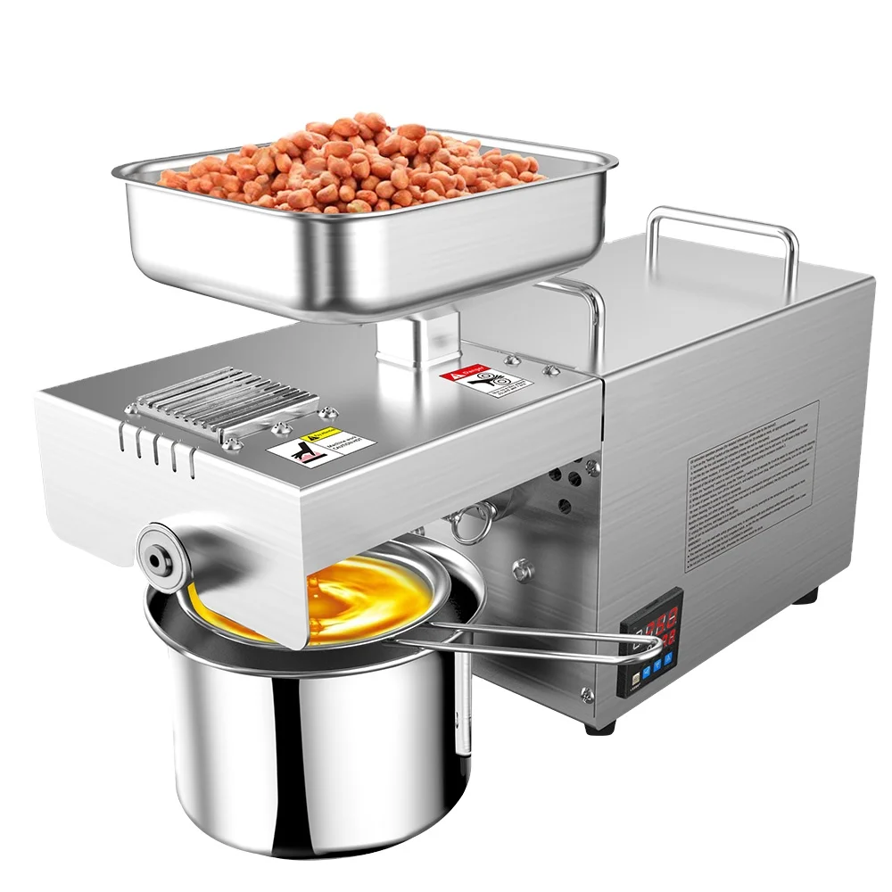 Screw Press Oil Expeller Home Use Small Coconut Sesame Soybean Peanut Avocado Palm Cold Oil Press Machine
Screw Press Oil Expeller Home Use Small Coconut Sesame Soybean Peanut Avocado Palm Cold Oil Press Machine