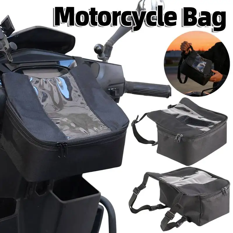 Motorcycle Handlebar Bag Waterproof Phone Storage Pouch Portable Motorbike Handle Bar Tool Bags for Scooter Cycling Navigation
Motorcycle Handlebar Bag Waterproof Phone Storage Pouch Portable Motorbike Handle Bar Tool Bags for Scooter Cycling Navigation