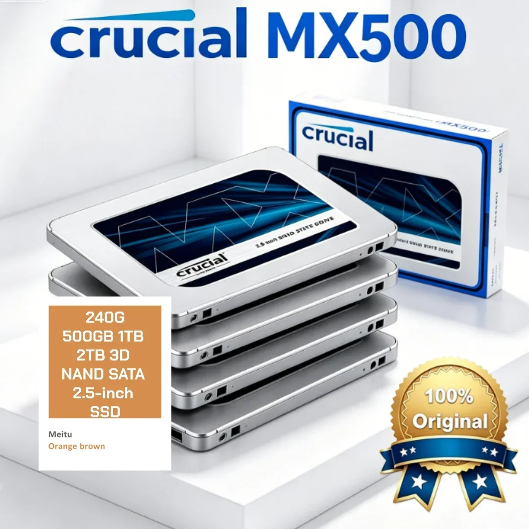 2.5-inch SATA SSD Crucial MX500 BX500 240G 500GB 1TB 2TB 3D NAND High Speed Internal Drive For Laptop Hard Disk
2.5-inch SATA SSD Crucial MX500 BX500 240G 500GB 1TB 2TB 3D NAND High Speed Internal Drive For Laptop Hard Disk