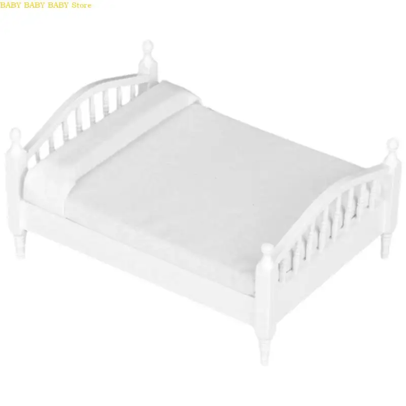 Q81A 1/12 European Styles Wooden Doll House Bed Model For Miniature Room Decoration
Q81A 1/12 European Styles Wooden Doll House Bed Model For Miniature Room Decoration