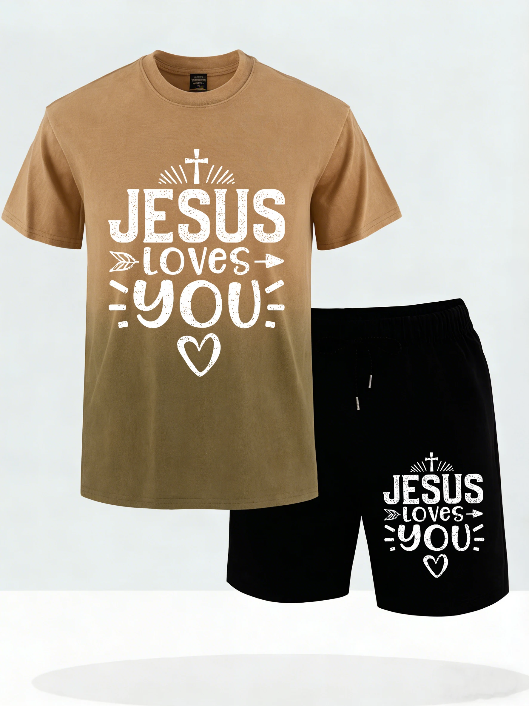 Jesus Loves You Words Print Male Loose Summer Tie-Dye Short Sleeve Set Soft New T-Shirt Stretch Fitness Shorts Comfortable Tees
Jesus Loves You Words Print Male Loose Summer Tie-Dye Short Sleeve Set Soft New T-Shirt Stretch Fitness Shorts Comfortable Tees