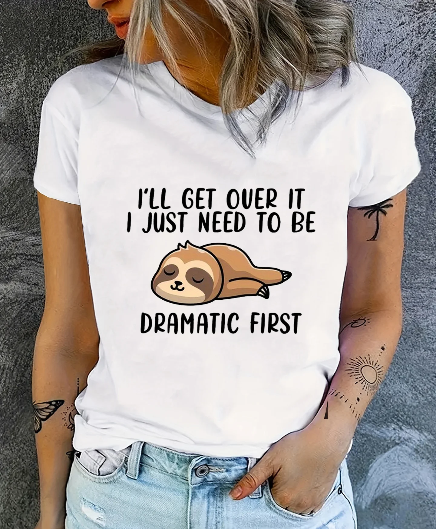 Funny Sloth Printed Women's T-Shirt Summer Breathable Women's Casual Outdoor Round Neck Sloth Shirt
Funny Sloth Printed Women's T-Shirt Summer Breathable Women's Casual Outdoor Round Neck Sloth Shirt
