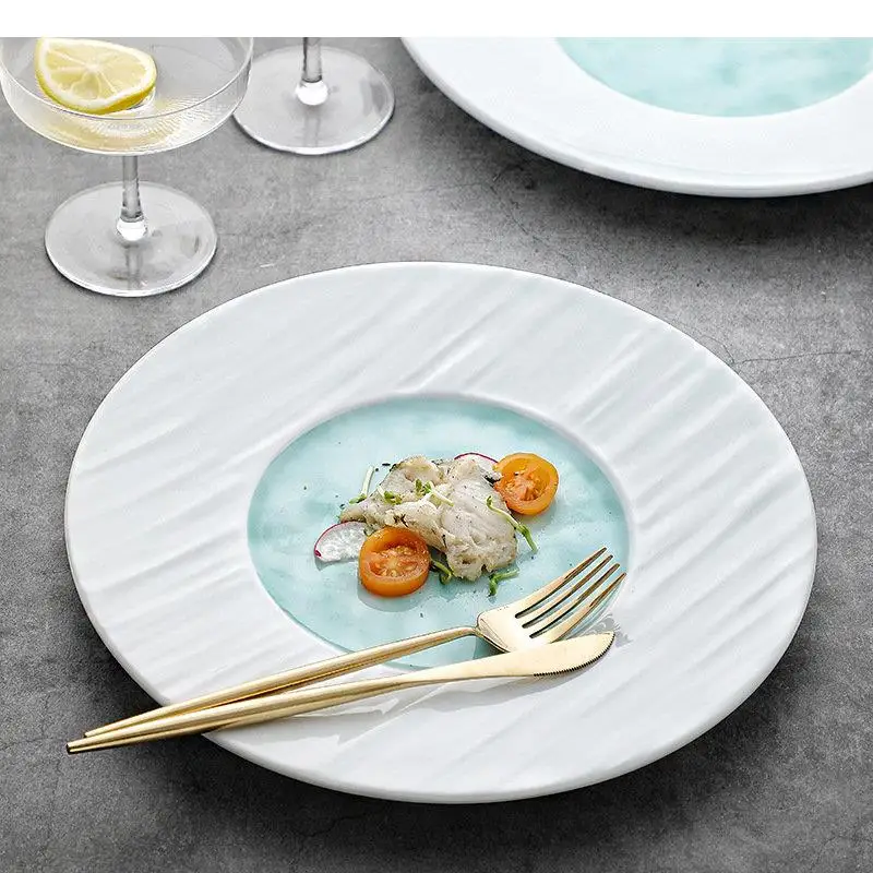 Ceramic Dinner Plate Restaurant Irregular Texture Steak Dessert Snack Plates Pasta Home Tableware
Ceramic Dinner Plate Restaurant Irregular Texture Steak Dessert Snack Plates Pasta Home Tableware