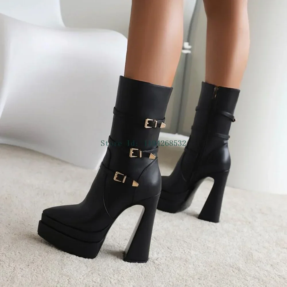 Square High Heel Ankie Booties Platform Pointed Toe Buckle Strap Zip Motorcycle Boots 2024 New Arrivals Spring Autumm Winter
Square High Heel Ankie Booties Platform Pointed Toe Buckle Strap Zip Motorcycle Boots 2024 New Arrivals Spring Autumm Winter