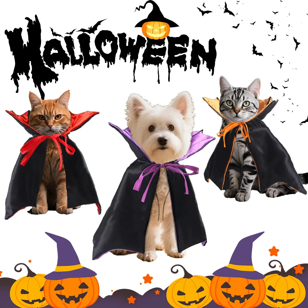 Funny Pet Dog Halloween Costume Dog Cat Costumes for Small Dogs Cosplay Vampire Cloak Dog Cat Clothes Cloak Pet Supplies
Funny Pet Dog Halloween Costume Dog Cat Costumes for Small Dogs Cosplay Vampire Cloak Dog Cat Clothes Cloak Pet Supplies