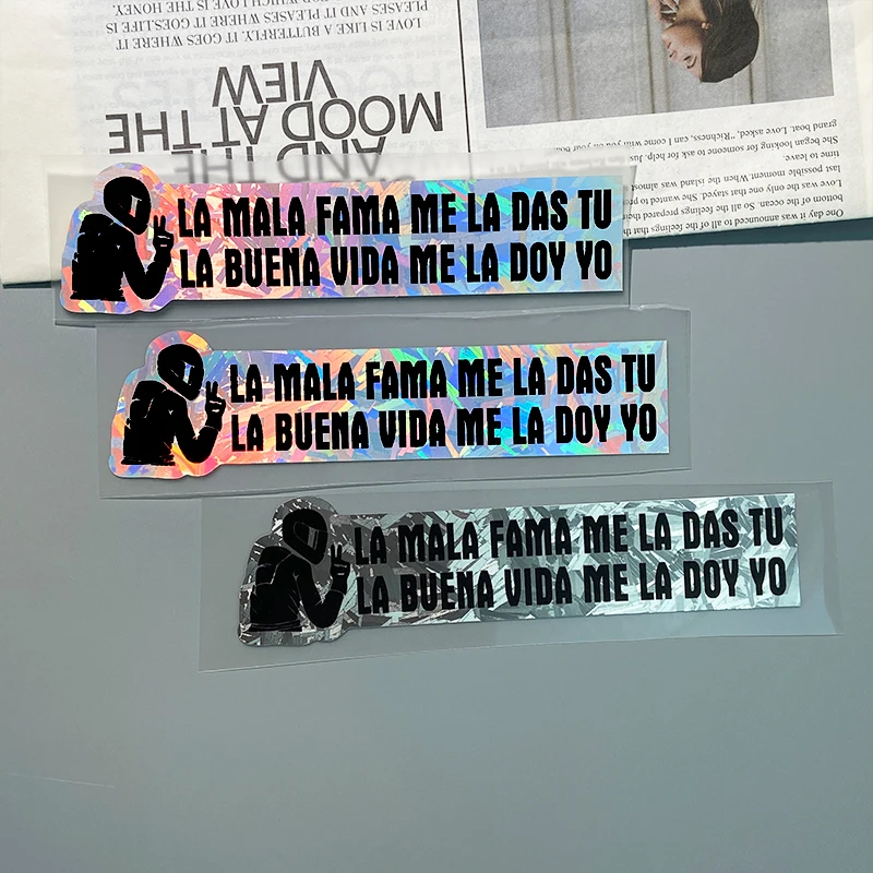 LA MALA FAMA ME LA DAS TU Spanish Waterproof Sticker Decal for Scooter Fuel Tank Helmet DIY Decor
LA MALA FAMA ME LA DAS TU Spanish Waterproof Sticker Decal for Scooter Fuel Tank Helmet DIY Decor