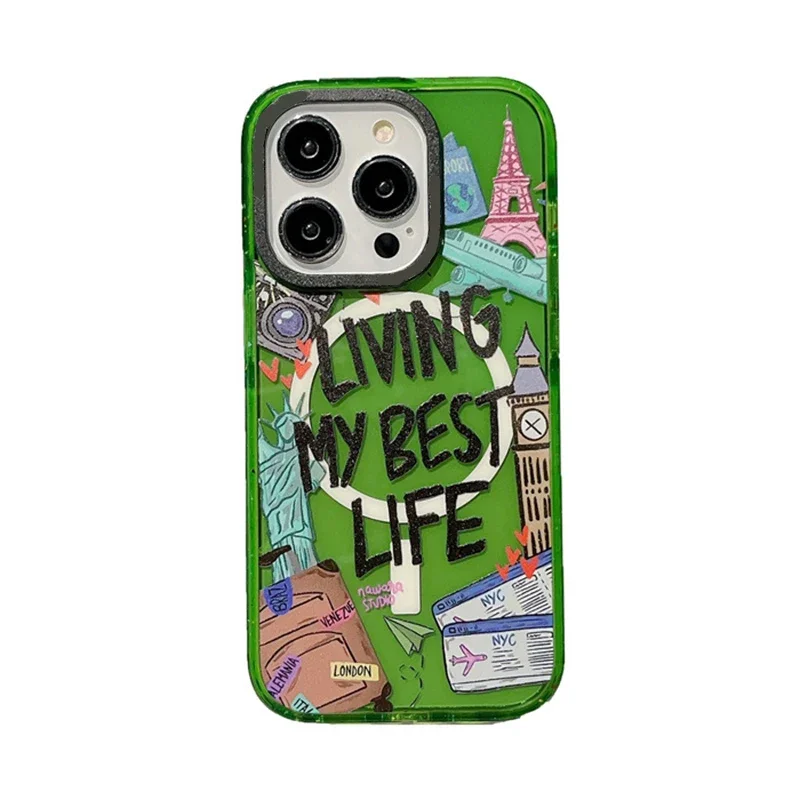 MagSafe Acrylic Living My Best Life Phone Case Cover for IPhone 12 13 14 15 Pro Max Case for IPhone 14 Pro Max
MagSafe Acrylic Living My Best Life Phone Case Cover for IPhone 12 13 14 15 Pro Max Case for IPhone 14 Pro Max