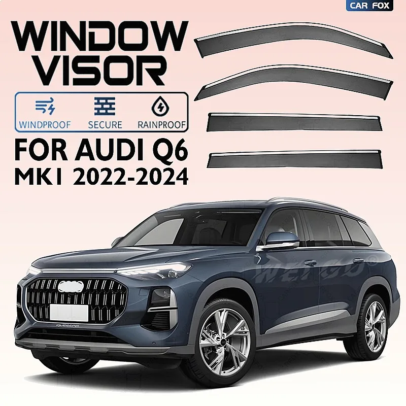 For AUDI Q6 2022-2024 Car Window Visor Rain Sun Shade Side Window Awning Auto Accessories
For AUDI Q6 2022-2024 Car Window Visor Rain Sun Shade Side Window Awning Auto Accessories