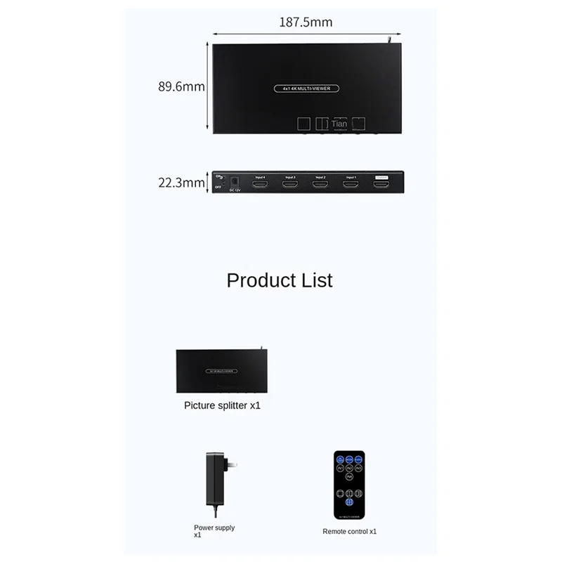 COTS-t4K 30 Гц 1080P HDMI-совместимый переключатель 5 режимов переключатель 4 в 1 выход переключатель поддержка 3D многоэкранный переключатель ЕС
COTS-t4K 30 Гц 1080P HDMI-совместимый переключатель 5 режимов переключатель 4 в 1 выход переключатель поддержка 3D многоэкранный переключатель ЕС