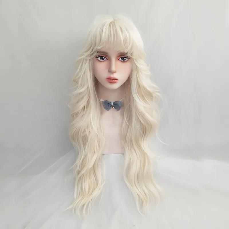 Platinum wig female big wavy long curly hair blonde round face Internet celebrity fluffy layer lazy curly long hair full hair co
Platinum wig female big wavy long curly hair blonde round face Internet celebrity fluffy layer lazy curly long hair full hair co