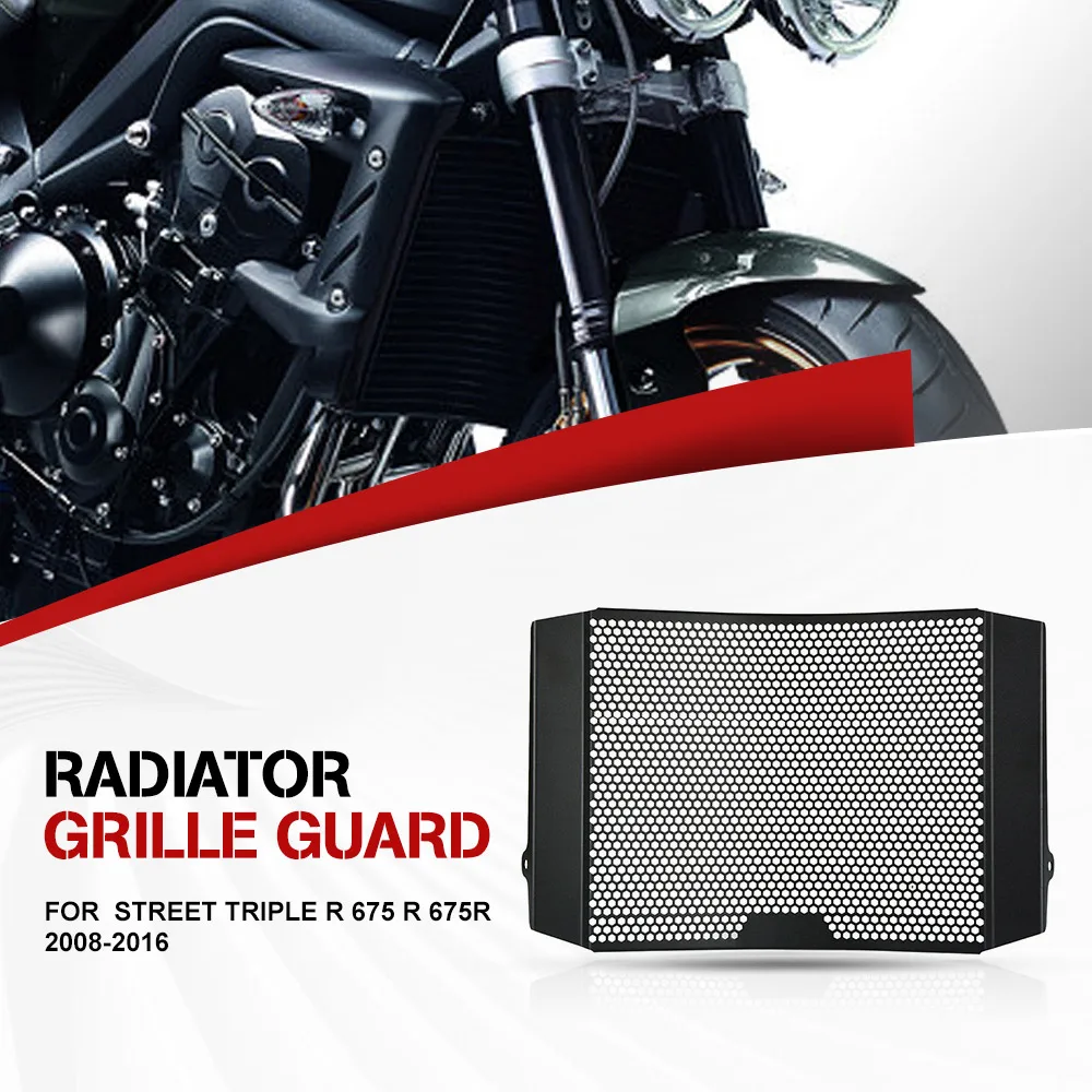 For Street Triple R 675/R 675R 2008 2009 2010 2011 2012 2013 2014-2016 Radiator Guard Protector Grille Cover StreetTriple 675