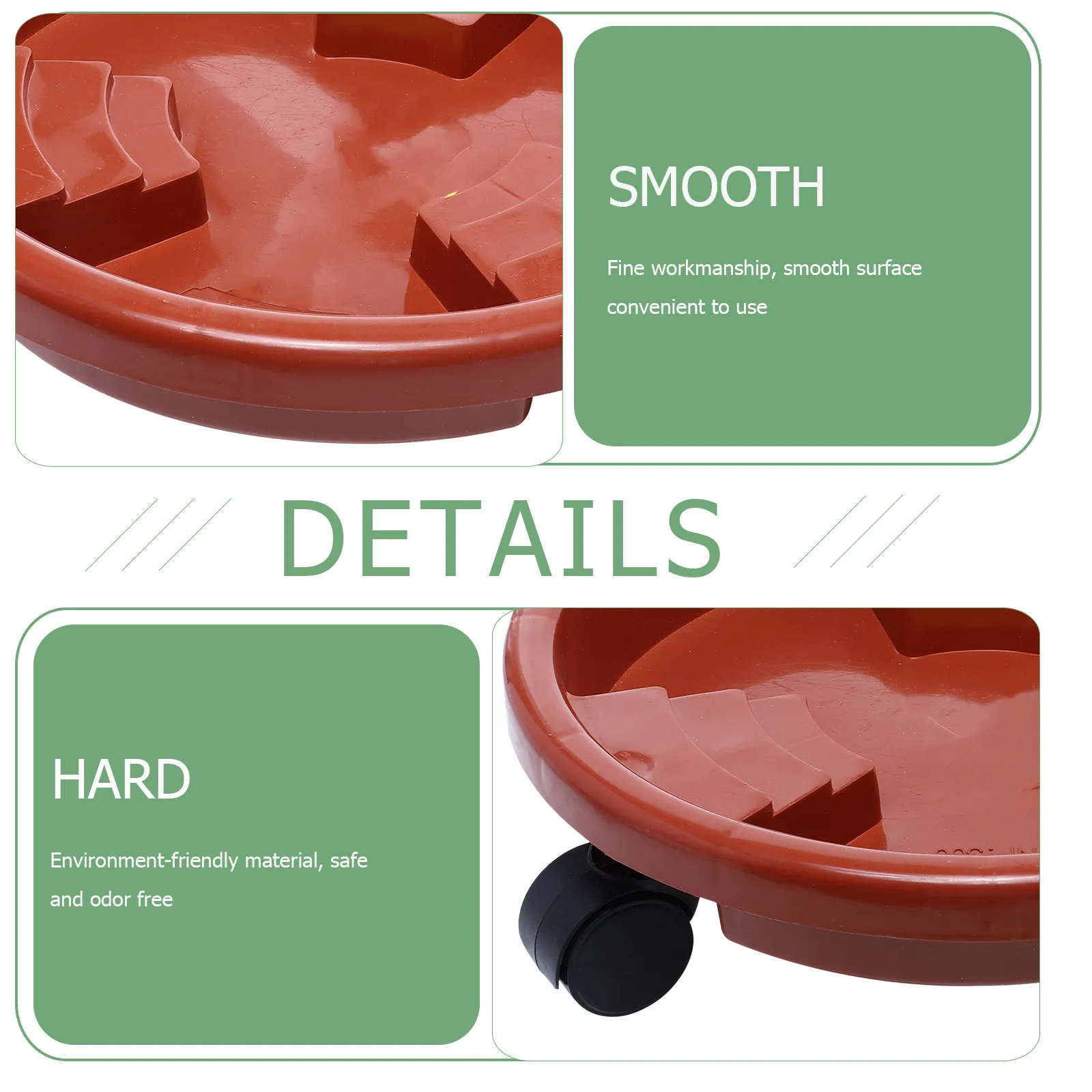 1Pcs Movable Flowerpot Tray Thickened Plant Pot Base Universal Wheel Flowerpot Tray Plant Saucer for Indoor Outdoor Floors
1Pcs Movable Flowerpot Tray Thickened Plant Pot Base Universal Wheel Flowerpot Tray Plant Saucer for Indoor Outdoor Floors