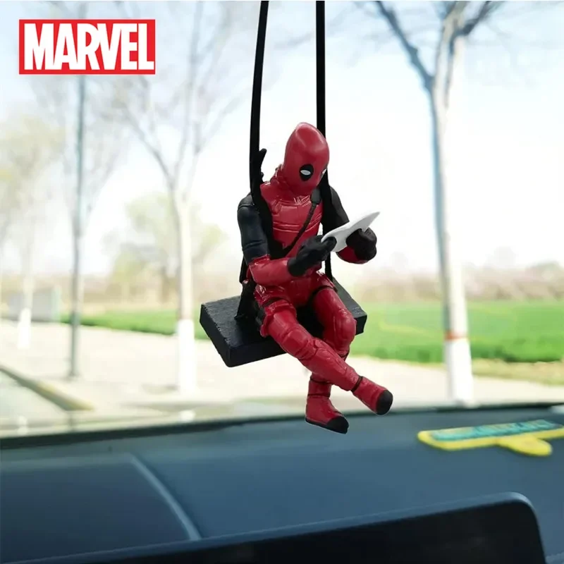 Marvel Deadpool Car Pendant Cartoon Anime Figures Rearview Mirror Leather PU Lanyard Indoor Kawaii Funny Model Accessories Gifts
Marvel Deadpool Car Pendant Cartoon Anime Figures Rearview Mirror Leather PU Lanyard Indoor Kawaii Funny Model Accessories Gifts