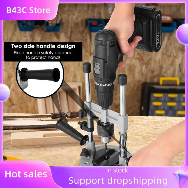 B14C Hand Drill Adapter With Universal Bench Clamp Bracket For Straight Hole Drilling And Electric Repair Guide
B14C Hand Drill Adapter With Universal Bench Clamp Bracket For Straight Hole Drilling And Electric Repair Guide