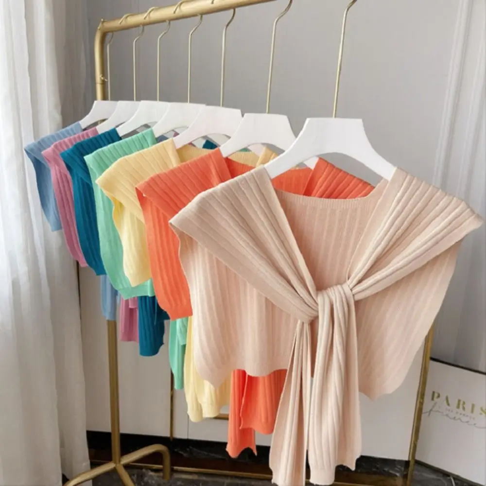 Retro Warm Stripe Knitted Shawl Naval Style Sunscreen Blouse Shoulder Fake Collar Wraps Korean Style Wool Scarves Ladies/Girls
Retro Warm Stripe Knitted Shawl Naval Style Sunscreen Blouse Shoulder Fake Collar Wraps Korean Style Wool Scarves Ladies/Girls