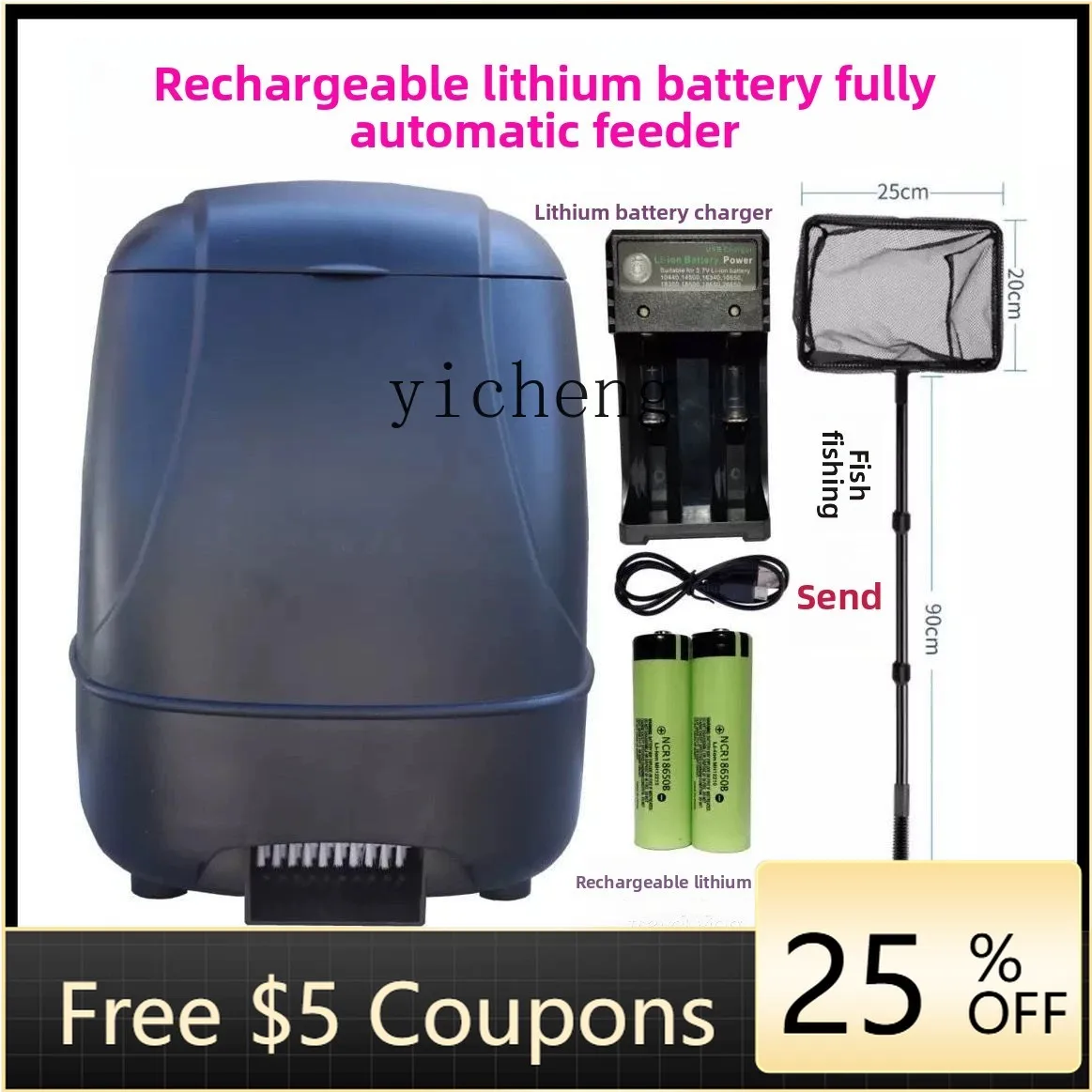 A22 Automatic Feeder Feeder Large Capacity Waterproof Koi Fish Pond High Density Farm Turtle Shrimp
A22 Automatic Feeder Feeder Large Capacity Waterproof Koi Fish Pond High Density Farm Turtle Shrimp