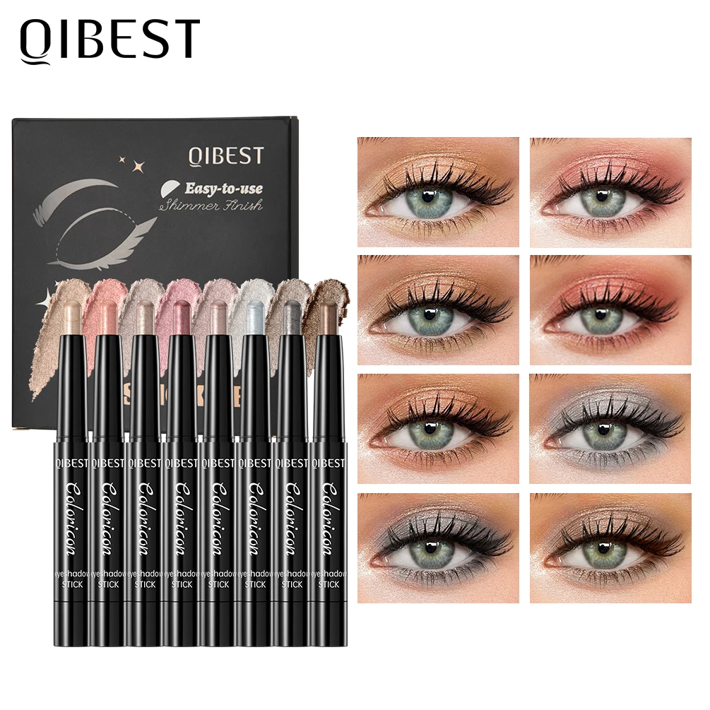 QIBEST 8 Colors Eyeshadow Makeup Sets Shimmer Glitter Diamond Natural Without Taking Off Eye Shadow Stick Gray Brown Cosmetics
QIBEST 8 Colors Eyeshadow Makeup Sets Shimmer Glitter Diamond Natural Without Taking Off Eye Shadow Stick Gray Brown Cosmetics