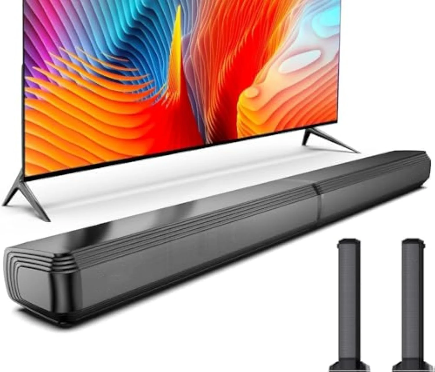 2.2 Detachable TV 2-in-1 Soundbar, 5.3, TV Speaker with 3 Equalizer Modes and Adjustable Bass, ARC/optical/AUX
2.2 Detachable TV 2-in-1 Soundbar, 5.3, TV Speaker with 3 Equalizer Modes and Adjustable Bass, ARC/optical/AUX