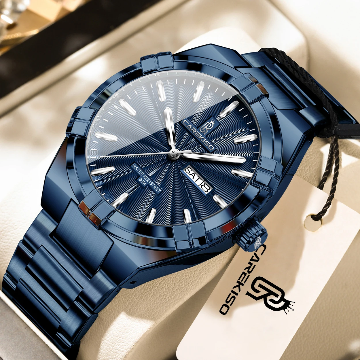 CAREKISO Business Men Clock Date Week Waterproof Luminous Quartz Man Wristwatch Stainless Steel Sport Men's Watches Reloj Hombre
CAREKISO Business Men Clock Date Week Waterproof Luminous Quartz Man Wristwatch Stainless Steel Sport Men's Watches Reloj Hombre