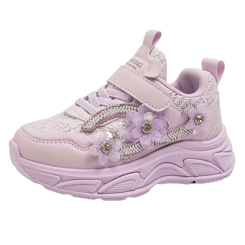 Children's Sports Shoes New 2024 Autumn Flower Mesh Breathable Girls' Casual Shoes Comfortable Soft Sole Kids' Running Shoes
Children's Sports Shoes New 2024 Autumn Flower Mesh Breathable Girls' Casual Shoes Comfortable Soft Sole Kids' Running Shoes