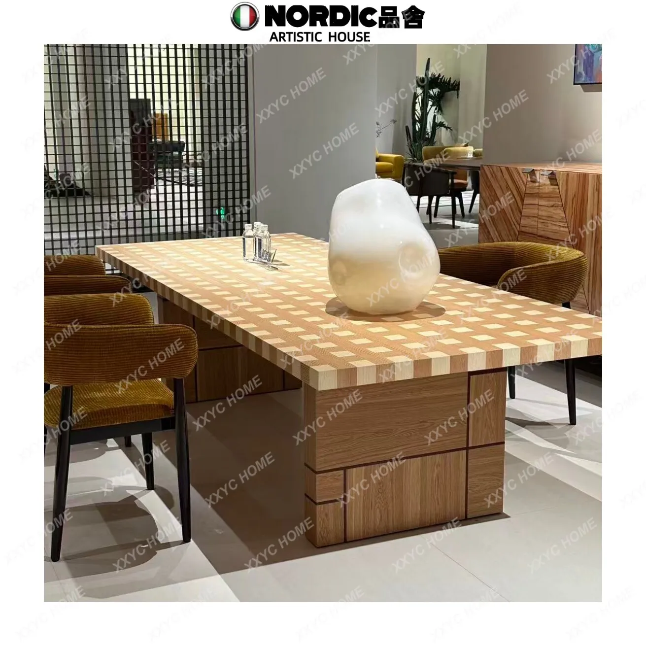 LMedieval Style Solid Wood Household Dining Table Wabi Style Retro Rectangular Creative Negotiation Table Cou
LMedieval Style Solid Wood Household Dining Table Wabi Style Retro Rectangular Creative Negotiation Table Cou